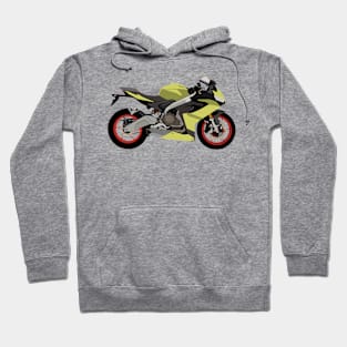 Motorcycle Aprilia RS 660 Acid Gold Hoodie